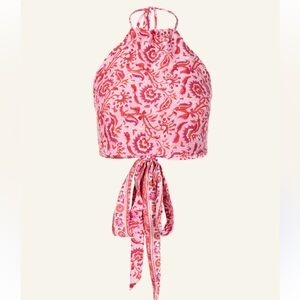 Alix of Bohemia Marmi Rosebloom Tie Top size M